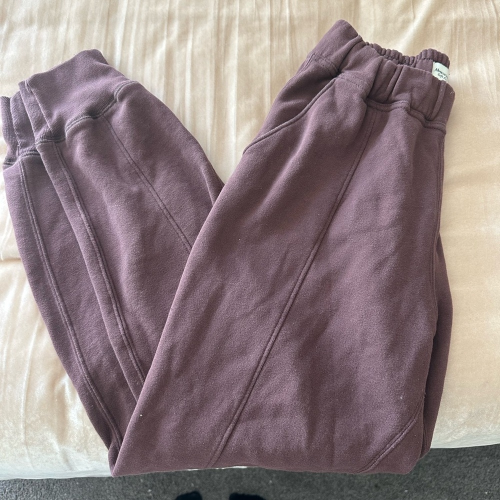 Abercrombie & Fitch Plum Joggers